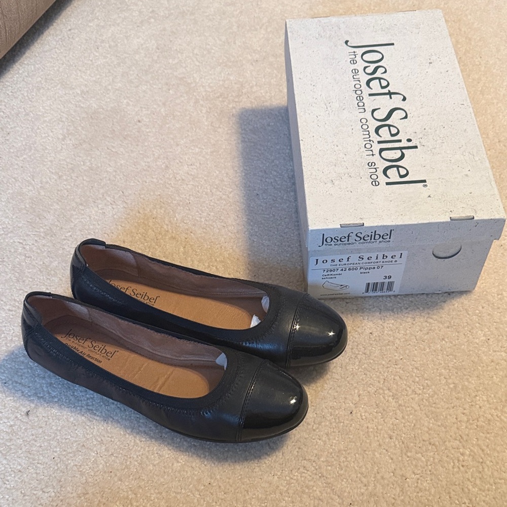 Josef Seibel Pippa European comfort shoe size 39 black NEW